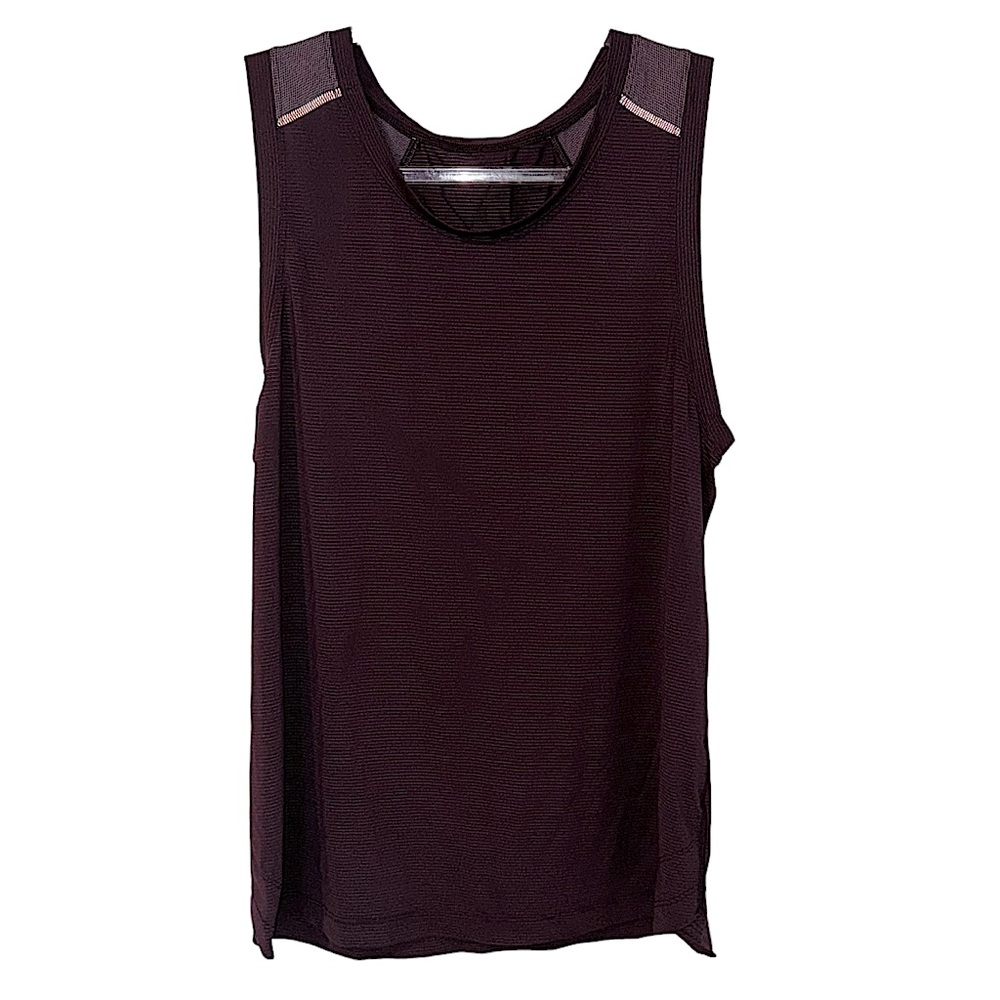 Lululemon Tanktop Men's Large Maroon Purple Running Cutoff Workout Light Shirt
